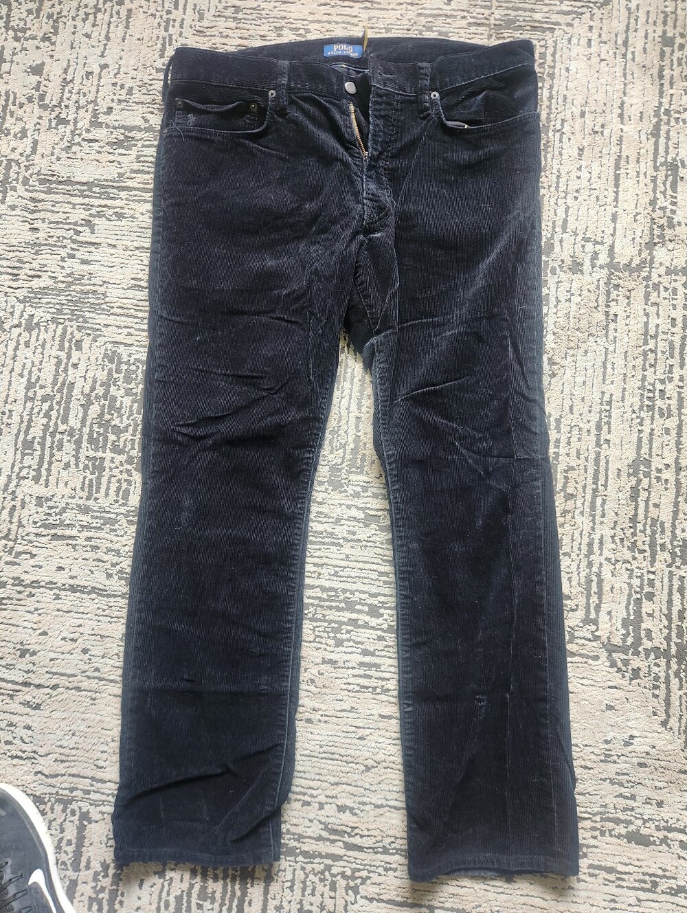 Ralph Lauren Black Corduroy Pants Black, Size 36 × 30